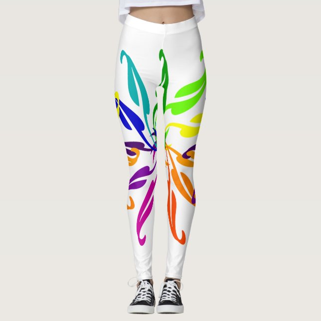 Leggings - Leafy Colour Wheel (Front)