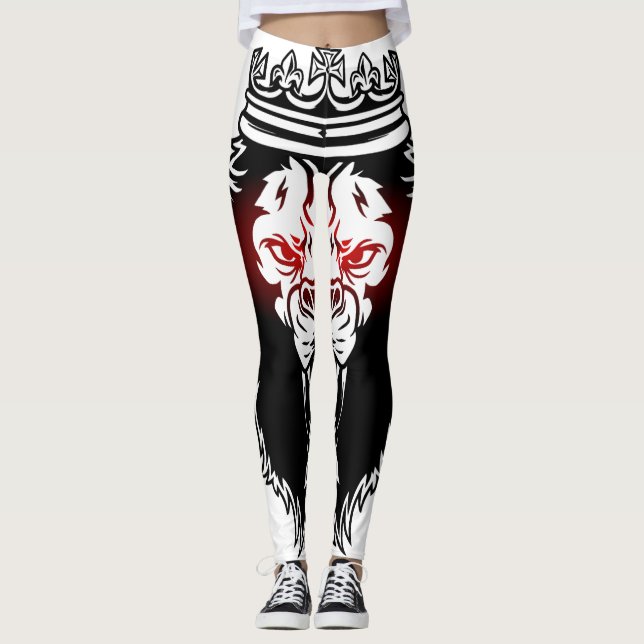 Leggings lion with red eyes (Front)