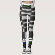Leggings Mondrian Inspired 3 [Colour On Back]