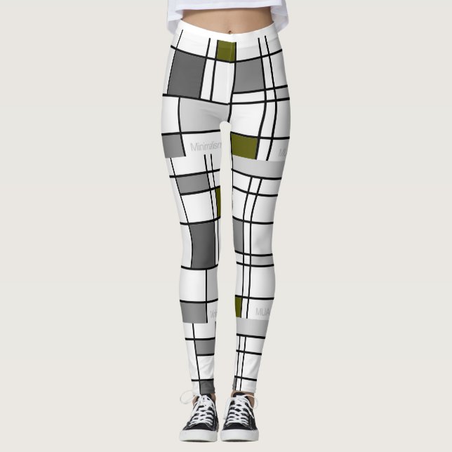 Leggings Mondrian Inspired 4 (Front)