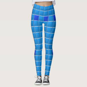 Leggings - Mosaic Blue tiles