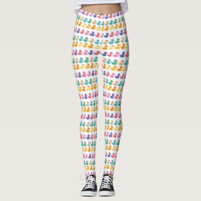Leggings - Multi Coloured Ducks (Front)