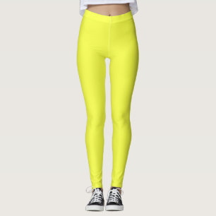 Leggings, Neon Yellow Leggings