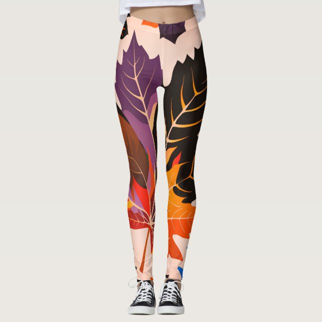 Leggings of leaves comforted for legs (Front)