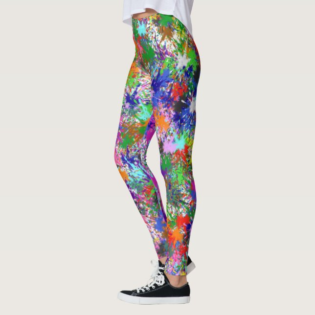 Leggings - Paint Splatters One (Left)