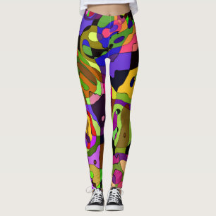 Leggings Pastel Harlequin Multi Colour Custom