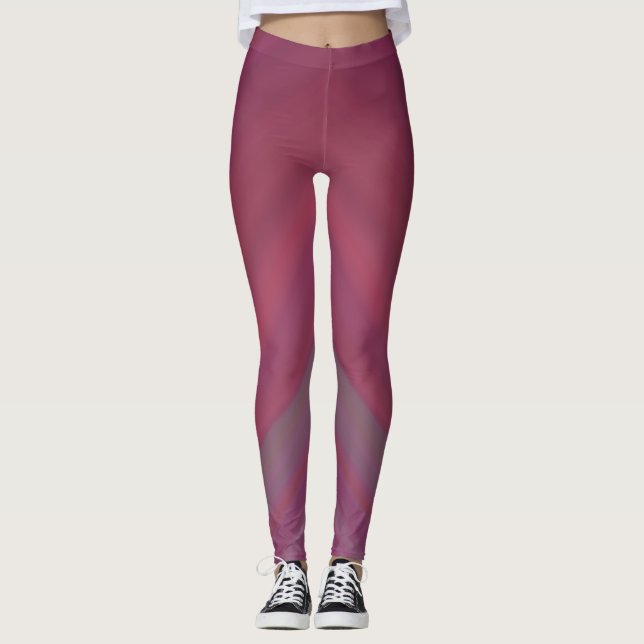 Leggings ~ pink and mauve (Front)