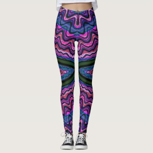 Leggings ~ pink green blue ~ Original