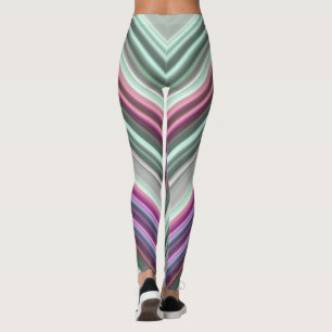Leggings ~ pink mauve green ~ Original
