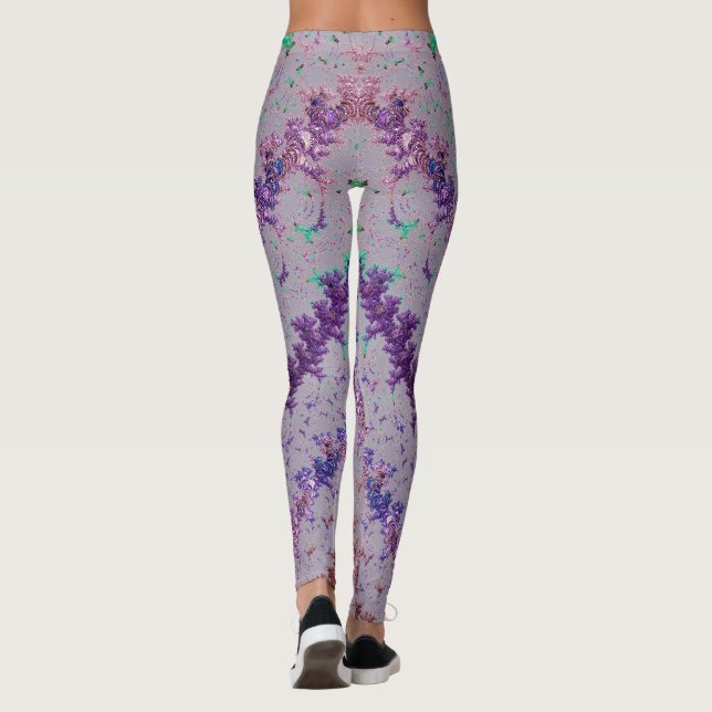 Leggings ~ Purple Pink Green ~ Original (Back)