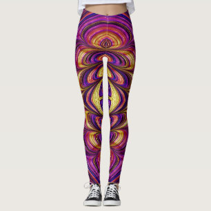 Leggings ~purple pink yellow blue ~ Original
