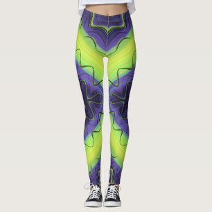 Leggings ~ purple yellow ~ Original