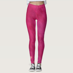Leggings Push up Gym Fashion Dark pink