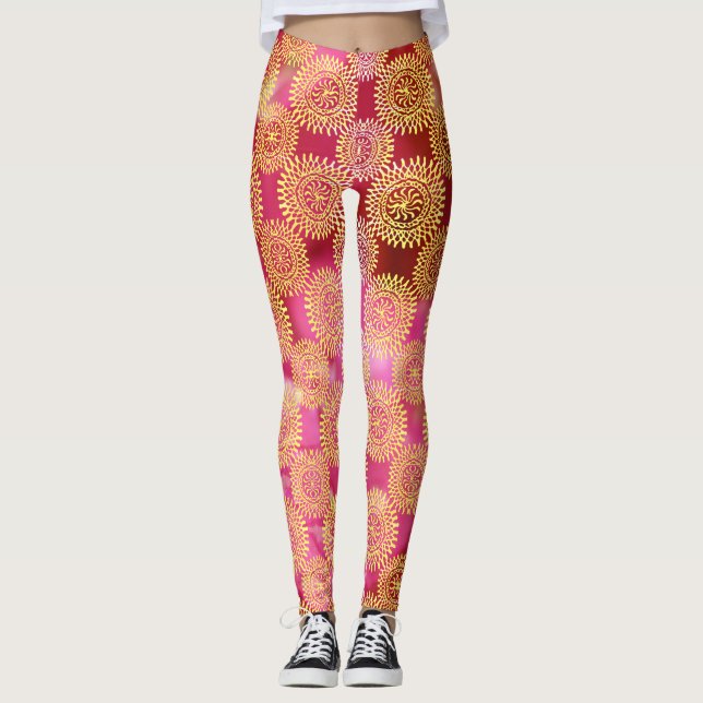 Leggings Rosé doré (Front)