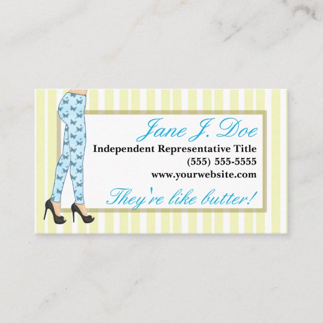 Leggings Sales, Pink and Purple Business Card (Front)