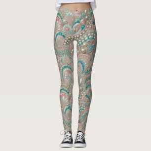 Leggings ~ Shells and Pearls ~