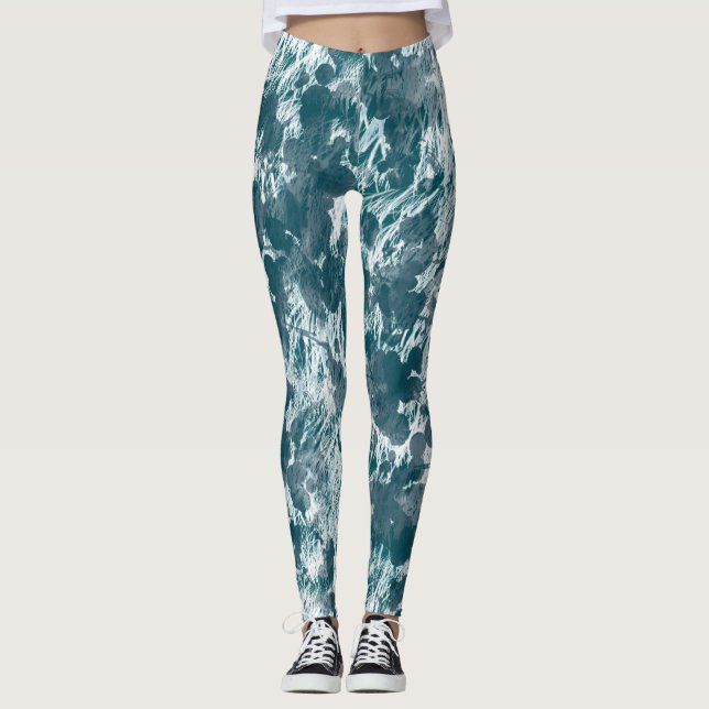 Leggings splash blue (Front)