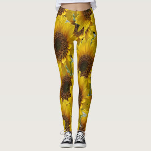leggings sunflowers