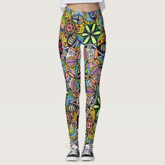 Leggings "Tiamat" (hand drawn, full)