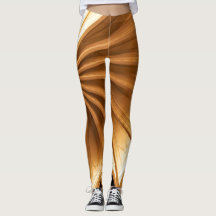 Leggings Tiger-eye coloured Rays Design
