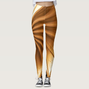 Leggings Tiger-eye coloured Rays Design