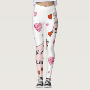 leggings valentine hearts