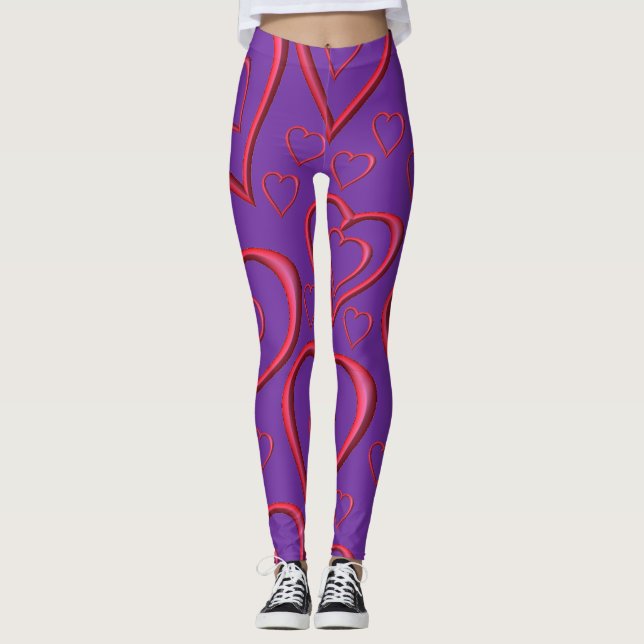 leggings valentine hearts (Front)