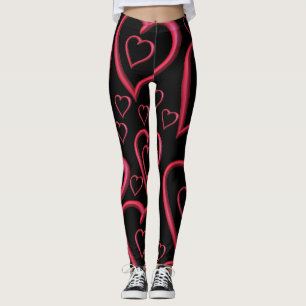 leggings valentine hearts