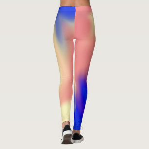 Leggings with Abstract Colourful Flow Design