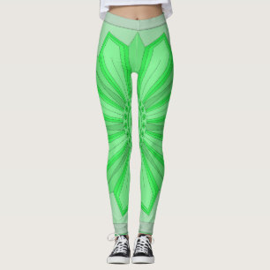 Leggings with art of green