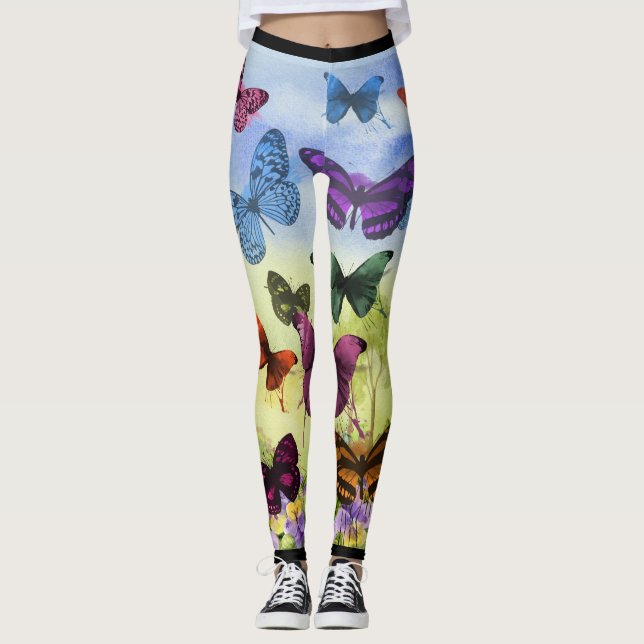 Leggings WITH BUTTERFLIES (Front)