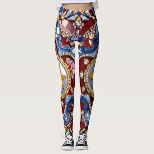 Leggings with Colombian Colours design