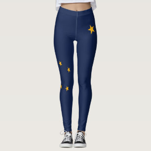 Leggings with flag of Alaska, USA