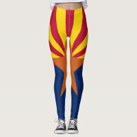 Leggings with flag of Arizona State, USA