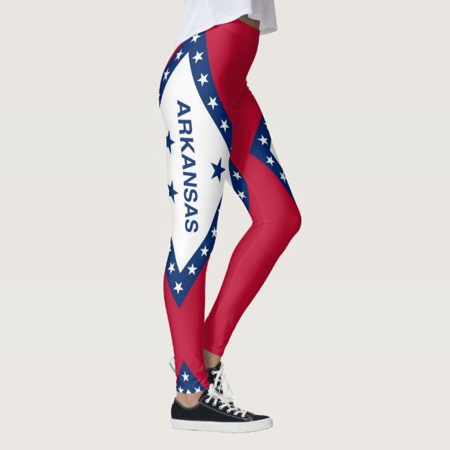 Leggings with flag of Arkansas State, USA (Right)