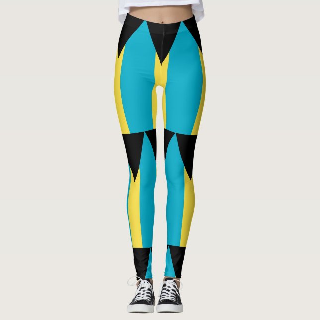 Leggings with flag of Bahamas (Front)