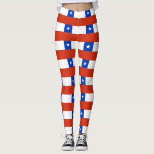 Leggings with flag of Chile