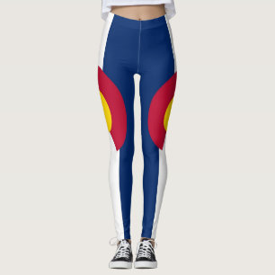 Leggings with flag of Colorado State, USA