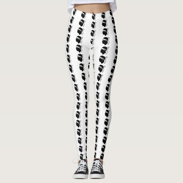 Leggings with flag of Corsica (Front)