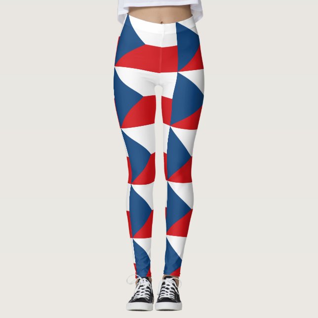 Leggings with flag of Czechia (Front)