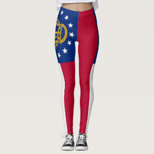 Leggings with flag of Georgia State, USA