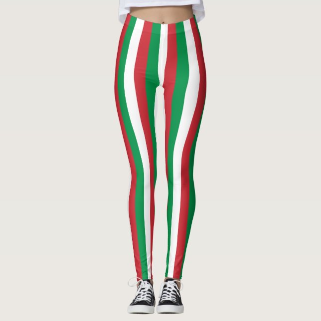 Leggings with flag of Italy (Front)