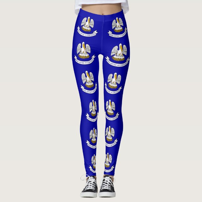Leggings with flag of Louisiana State, USA (Front)