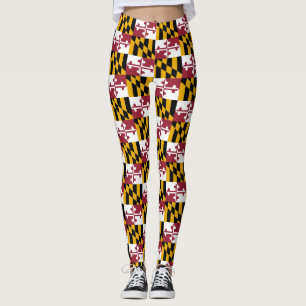 Leggings with flag of Maryland State, USA
