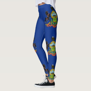 Leggings with flag of Pennsylvania, USA