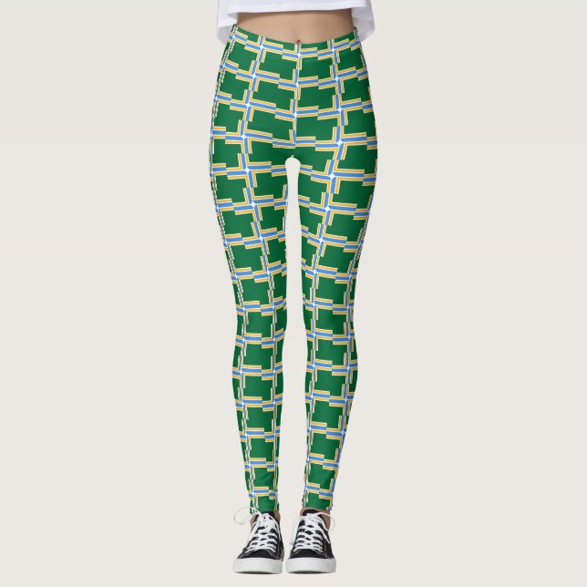 Leggings with flag of Portland City, USA (Front)