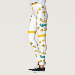 Leggings with flag of Rhode Island, USA
