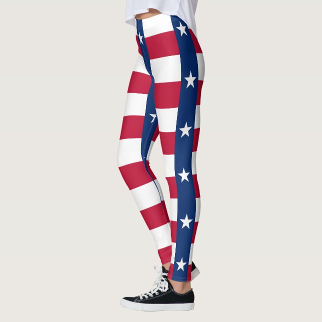 Leggings with flag of Texas, USA (Left)