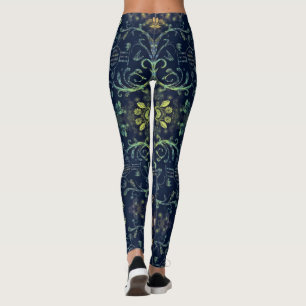 Leggings with Flowers Guitar Art - Romantic Sound