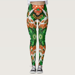 Leggings with Irish Colours design